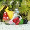 Garden Statue Gnome Outdoor Decor, Funny Gnome Figurine Lying on Mushroom with Crackle Glass Globe Lights, Waterproof Resin Gnome Ornament Tabletop Decorations for Porch Lawn Yard Decor
